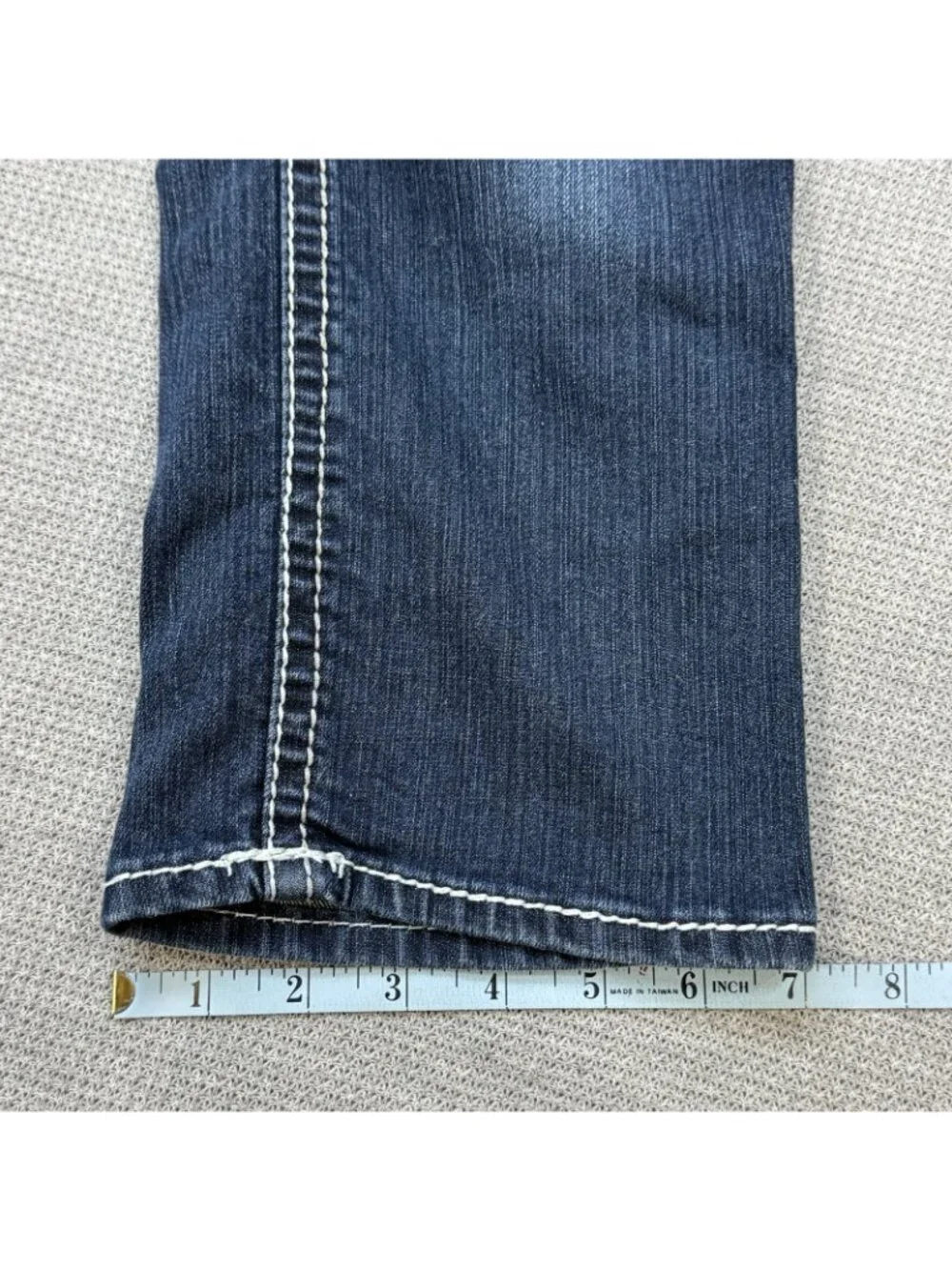 Hydraulic Gramercy Denim Capri Jeans Womens Sz 5/6 Blue Low Rise Dual Stitching